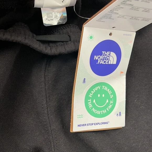 NEW THE NORTH FACE Boys Black Camp Fleece Jogger Pants Athletic Comfy Bottoms - Picture 13 of 15